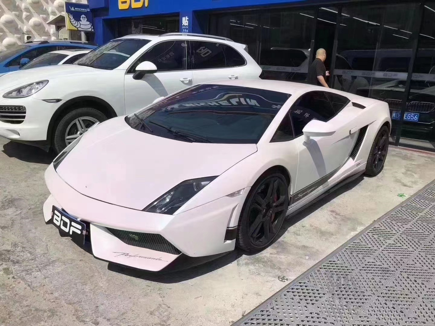 FOR Lamborghini Gallardo LP550 LP560 Carbon Fiber Body Kit LP550 LP560 Upgraded DMC Style Front and Rear Bumper Spoiler Body Kit