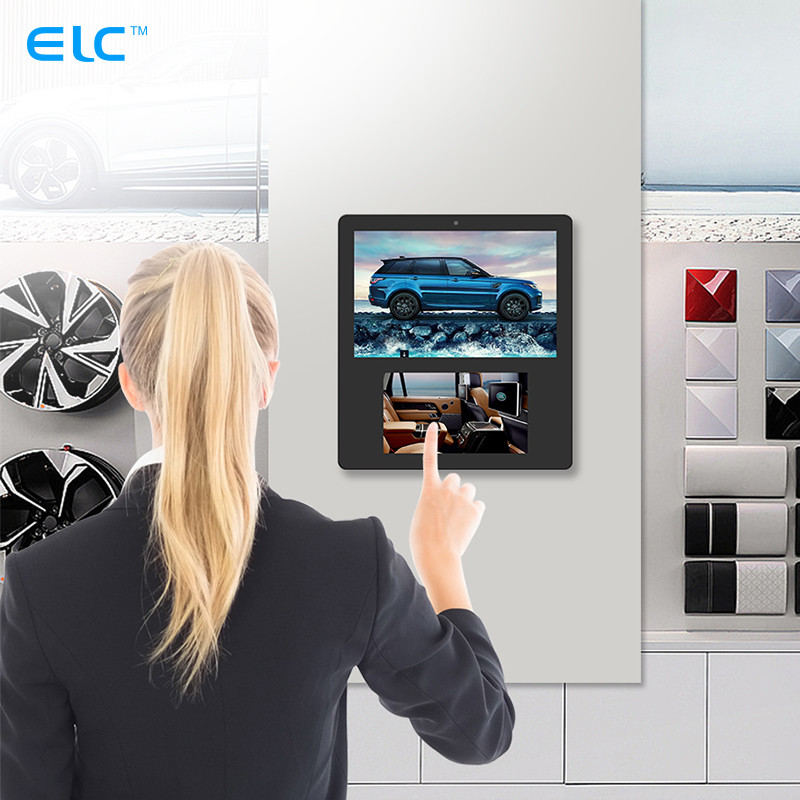 Elevator Advertising Player Dual Screen Digital Signage Wall Mount RJ45 Tablet PC