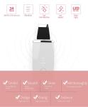 24KHz IPX5 Ultrasonic Skin Scrubber Beauty Spatula Ultrasonic Ion Cleaner