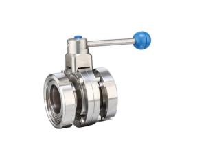 Wholesale DIN Three - Piece Butterfly Sanitary Safety Valve SS304 / SS316L from china suppliers