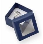 Luxury Small Cardboard Gift Boxes Gift Ring Packaging 50x50x32mm With Clear