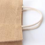 100% Jute Material Plain Natural Fiber Tote Bags Waterproof
