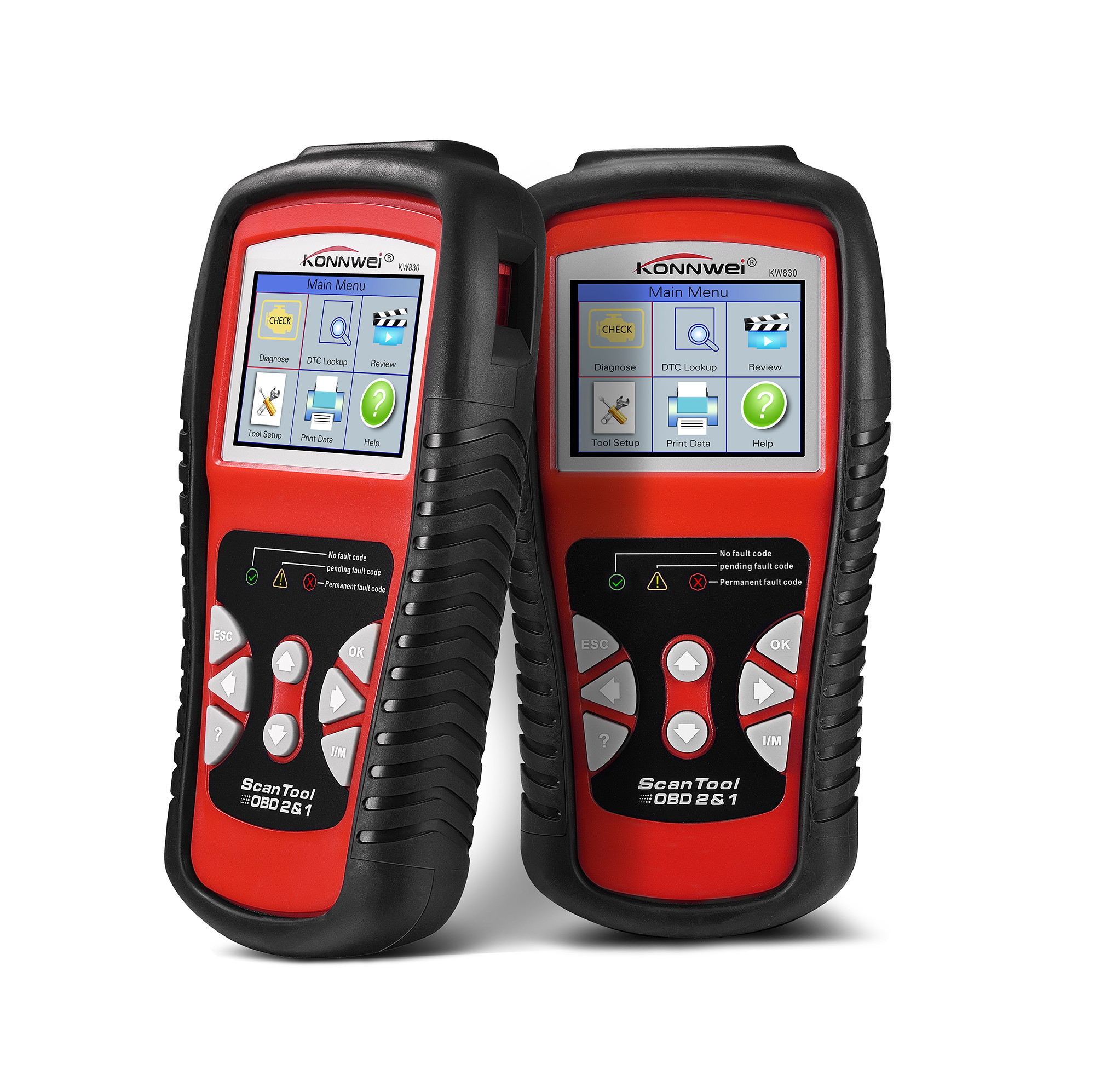 Universal Car Obd2 Auto Diagnostic Scanner / Car Battery Condition Tester KONNWEI KW830