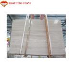 Athens White Wood Vein Marble , Big Marble Slab Stone Eco - Friendly