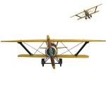 Vintage Style Antique Airplane Model For Decor 250*230*90 Resin