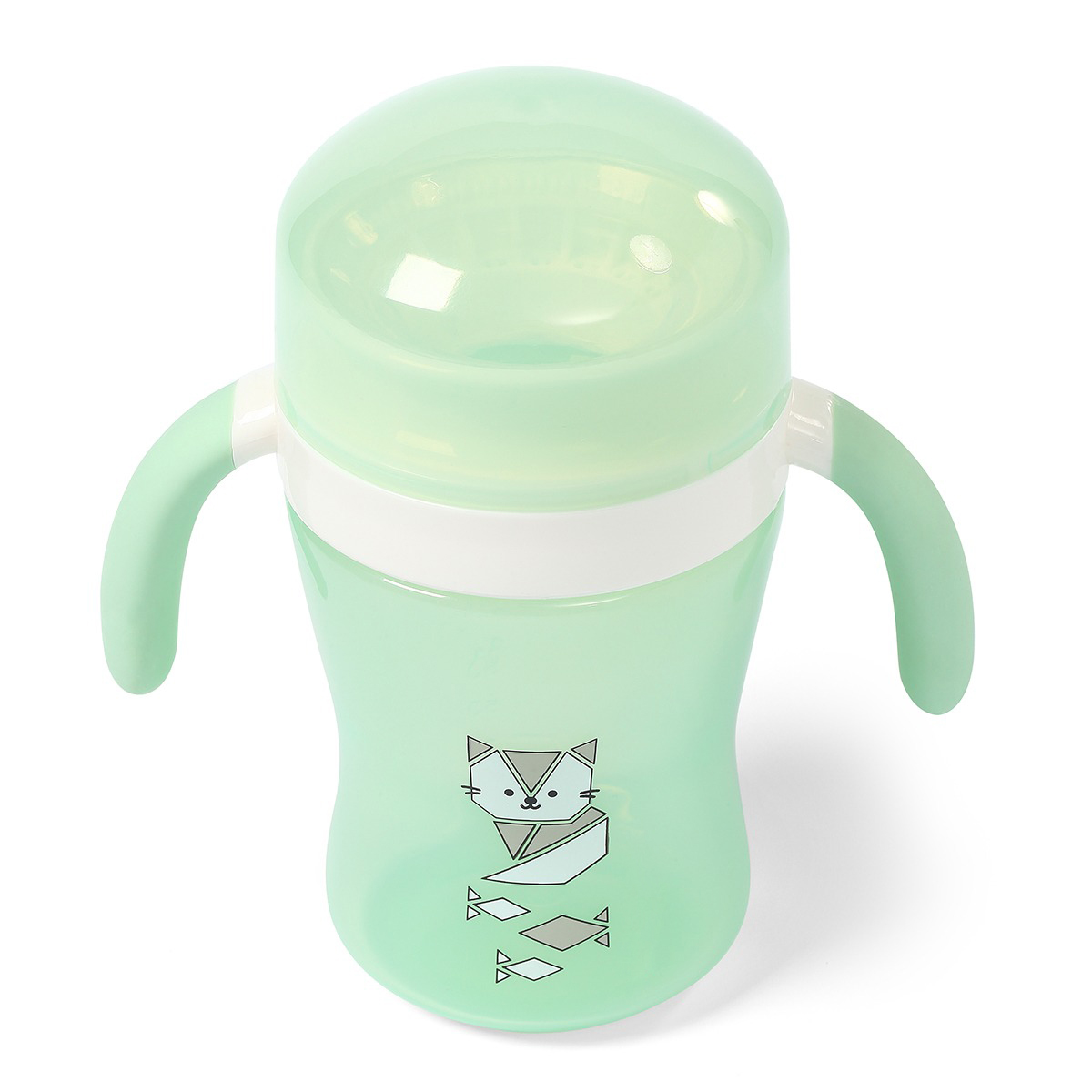 360 Degree Training Non Spill infant feeding cups with Handle OEM slow flow sippy cup