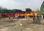 Q235 Steel Skeletal Semi Trailer WABCO Brakes Container Semi Trailer