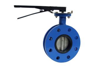 Wholesale Double Flange Cast Iron Butterfly Valves With Gear Box Operator Ductile Iron Disc from china suppliers