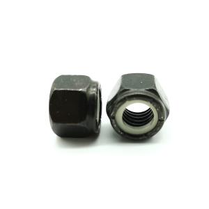 Wholesale 1/2-13 UNC Nylon Insert Lock Nuts ASME B18 16.6 Grade 5 Steel Black Zinc from china suppliers