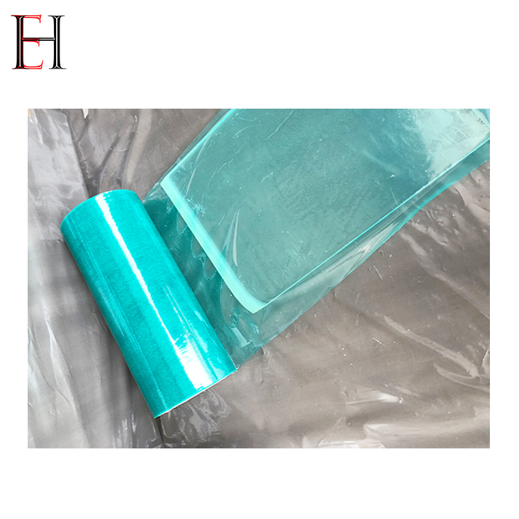Anti UV Green Color Window Temporary PE Plastic Film Anti Scratch Protection Roll For Glasses