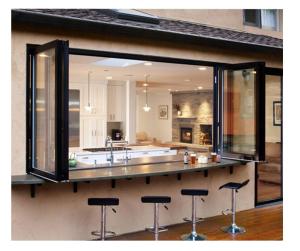 Wholesale Soundproof 1.6mm Thick Panoramic Glass Windows Aluminum Hurricane Impact Windows from china suppliers