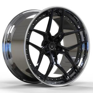 Wholesale Polished Black 22 Inches BMW M8 2 Piece Forged Wheels from china suppliers