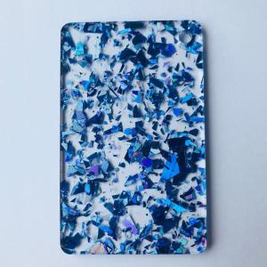 Wholesale Blue Glitter PMMA Acrylic Sheet Panel For Furniture Decoration from china suppliers