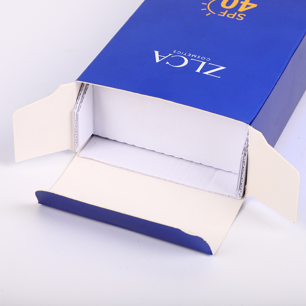 Sunblock Cosmetic Packaging Boxes Face Cream Packaging Corrugated Protection UV Finish