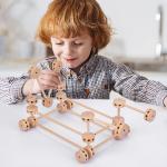 3D Construct Fort Wooden Building Blocks Toy Creative DIY For Children