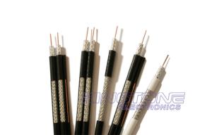 Wholesale RG6 Quad CATV Coaxial Cable 18AWG CCS Conductor CM Rated PVC with Messenger from china suppliers