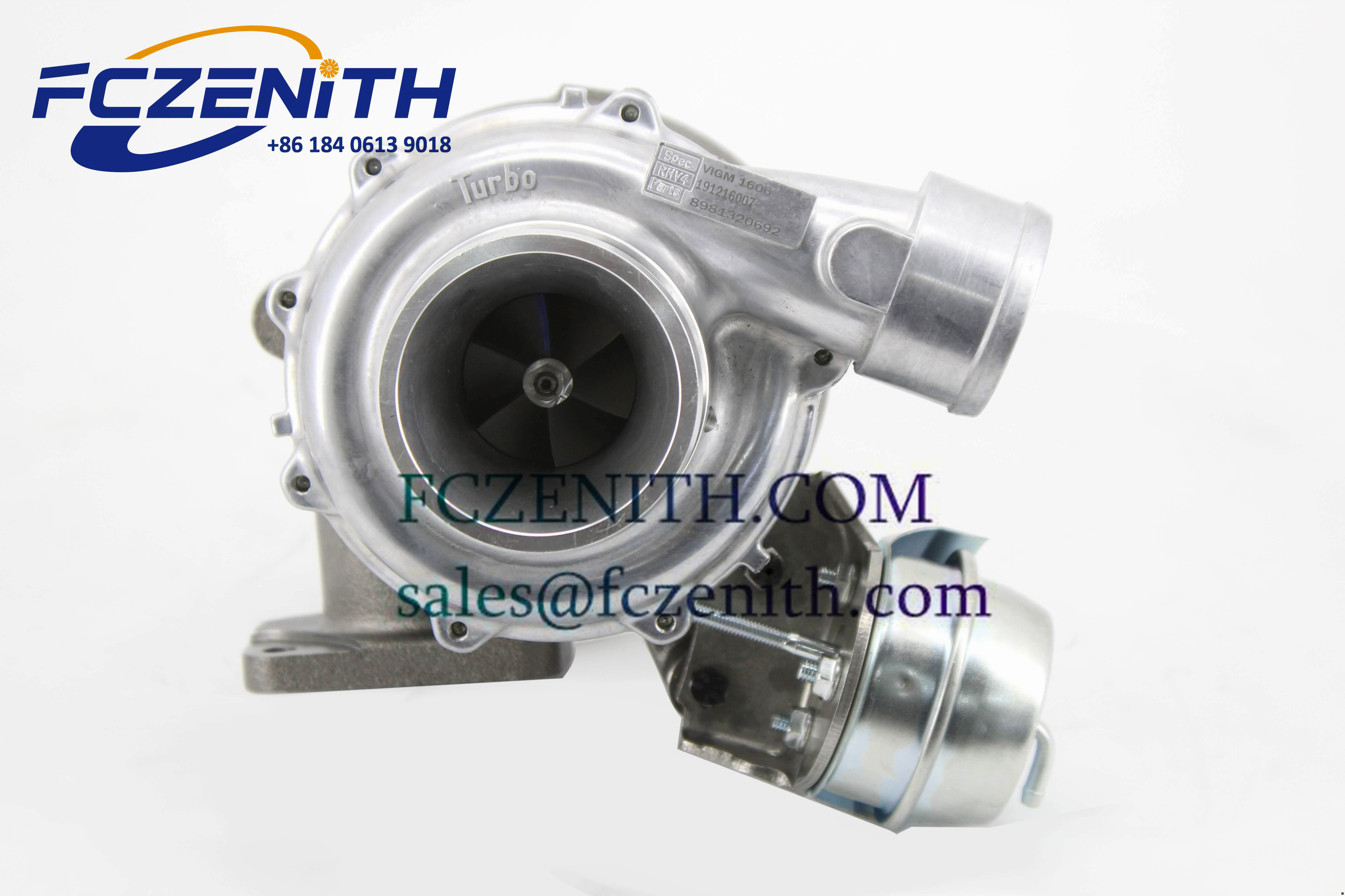 8981320692 VIGM 1606 RHV4 Isuzu Turbo For D-MAX 3.0L 4JJ1-TC