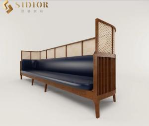 Wholesale High Quality Couch Sofa, Club Booth Sofa, Restaurant Couch, Lobby Couch, PU Leather Upholstery, High Density Foam from china suppliers