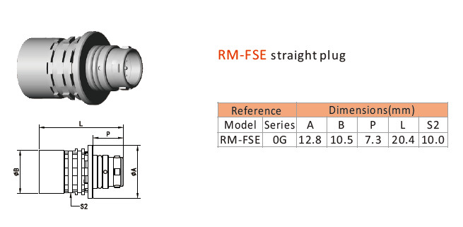 Straight Plug AMC Connector , Panel Mount Connector Salt Spray Resistance Durable
