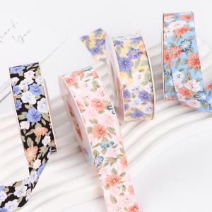 Wholesale Floral Blossom Printed Cotton Ribbon 25mm Personalized Gift Ribbon from china suppliers