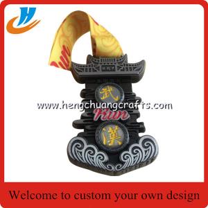 Wholesale Wuhan Running Marathon Sports medals,Award metal medals with ribbon from china suppliers