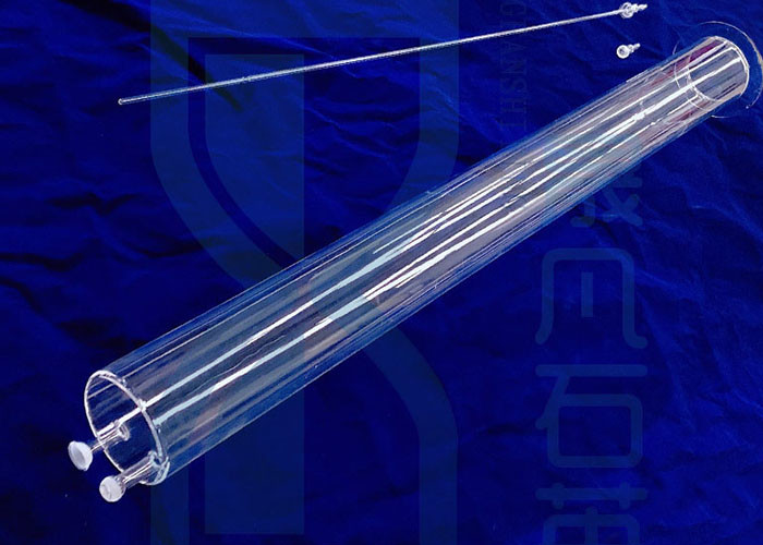OD300mm SIO2 Quartz Glass Tube For Tube Furnace Flange