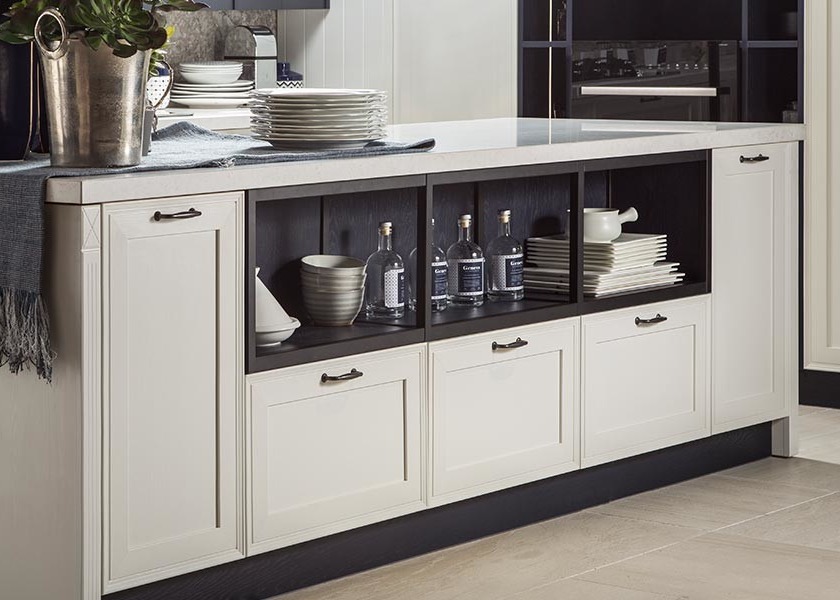 1500MM Acrylic Panel Solid Timber Kitchen Cabinets Oak Island Kitchen Cabinets