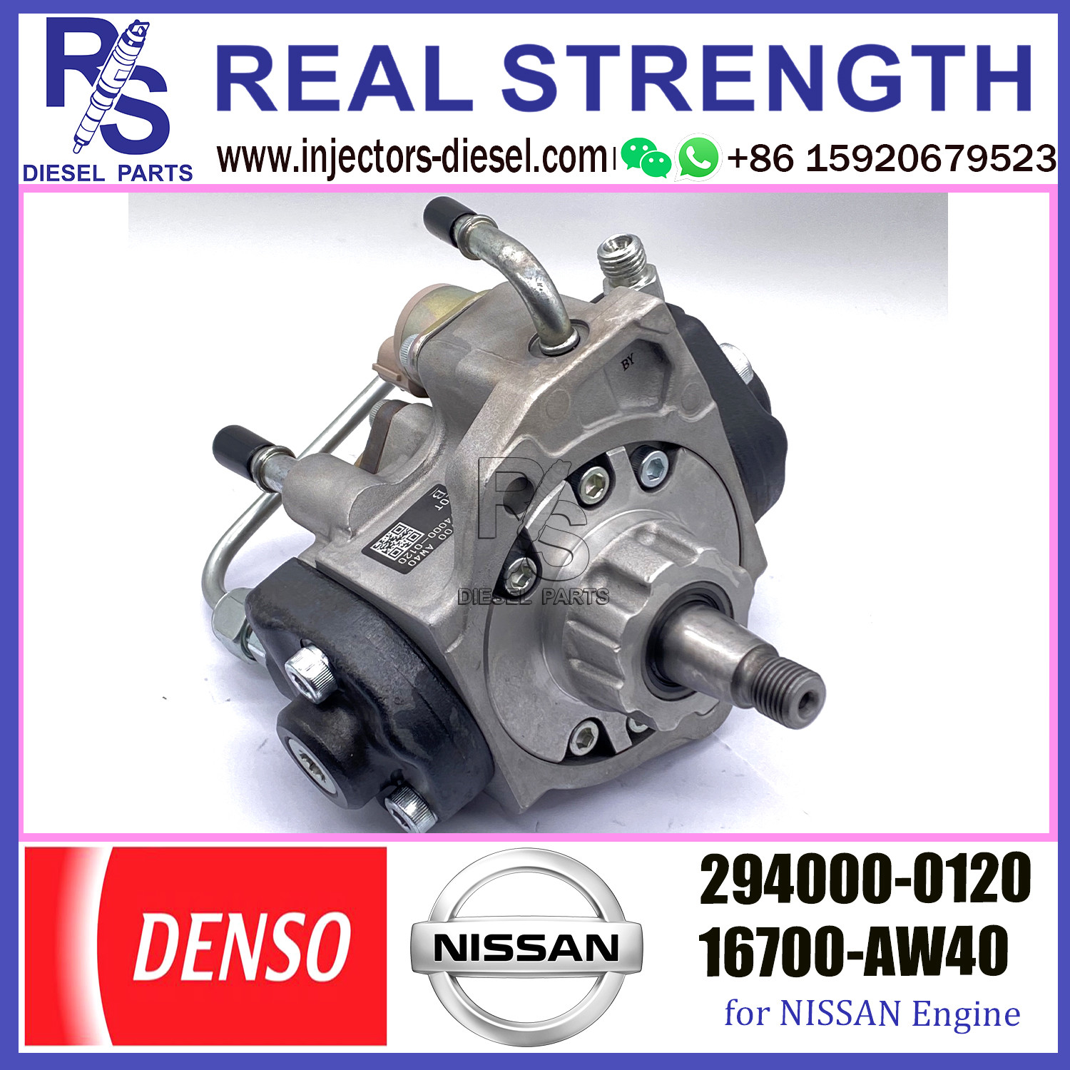 For NISSAN 294000-0120 16700-AW40 Denso 294000-0120 Common Rail Diesel Pump 16700-AW40
