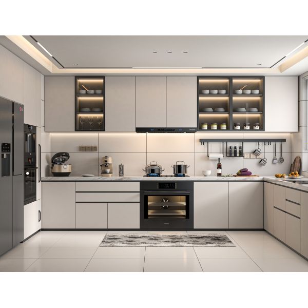 Residential Custom Kitchen Modern Modular cabinet Design Laminate Countertop