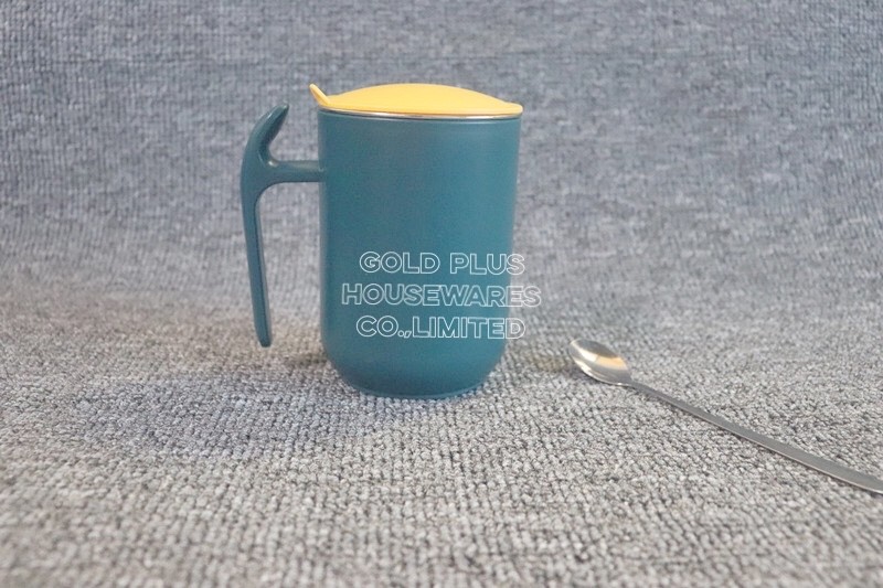 Wedding Couple Reusable Coffee Stain Mug With Lid And Spoon