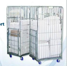 China Logistic Roll Wire Mesh Cage Storage Collapsible Pallet Bin Used Steel Containers for Sale on sale