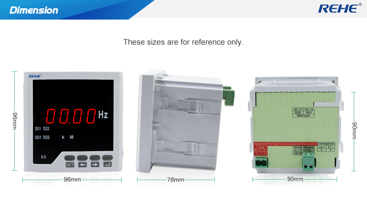 NEW PC material LED 96*96mm Digital Panel Frequency Meter with 3 years warranty