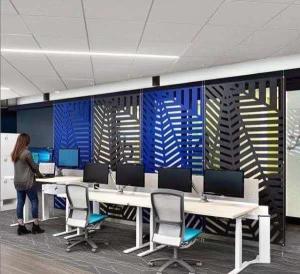 Wholesale Flame Retardant Acoustic Office Dividers Pet Felt Polyester 1220mmx2440mm from china suppliers