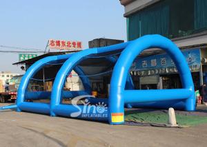 Wholesale 10x7 meters adults challenge running ball pit inflatable obstacle tent for outdoor sports events from china suppliers