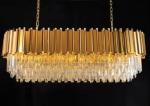 Large Crystal LED Chandelier Luxury K9 Crystal Hanging Light Living Room Pendant