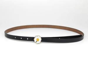 Wholesale Women Casual 15mm Cowhide Leather Daisy Buckle Belt from china suppliers
