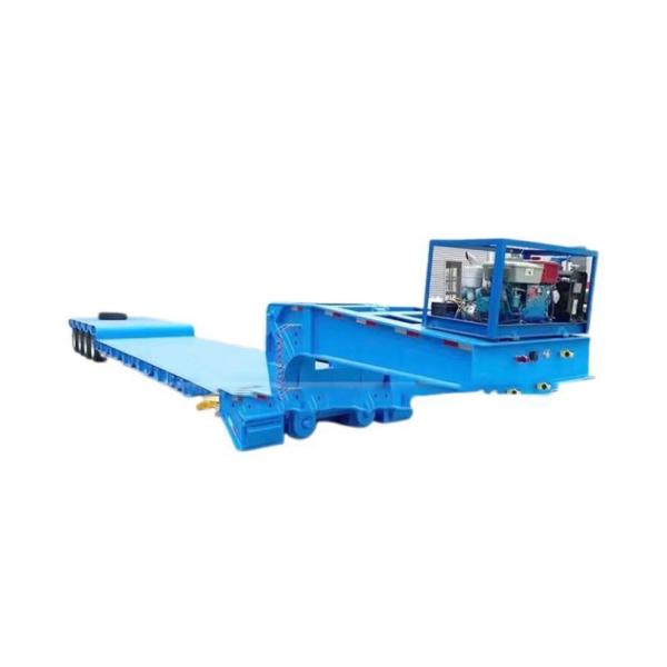 Customized 13t Grade Excavator Hydraulic Lowboy Semi-Trailer with Detachable