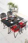 Waterproof Cast Aluminum Patio Garden Chairs Easy Carrying OEM