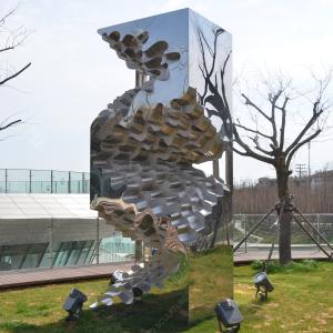 Wholesale Outdoor Stainless Steel Garden Sculpture With Highly Mirror Polished Finish from china suppliers