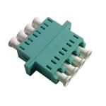 Quadruple Type Lc Upc Multi Mode Fiber Optic Coupler Beige Or Aqua