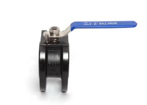 Wholesale WCB Carbon Steel Wafer Type Ball Valve With Stainless Steel Handle from china suppliers
