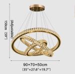 Luxury Led Living Room Chandelier Modern Creative Staircase Lamp nordic