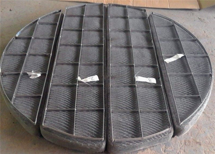 Ss 304 Knitted Wire Mesh Mist Pad For Vapor Liquid Filter / Chemical Tower
