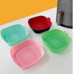 Food Grade Silicone Baking Pan for Air Fryer Foldable Baking Pan Liner, Electric