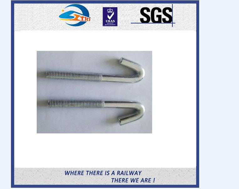 T head half thread full threaded railway bolt rail fastener and nut