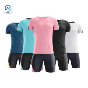 Wholesale Personalized Full Football Uniform Sets Unleash Your Team's Spirit with 140gsm Fabric from china suppliers