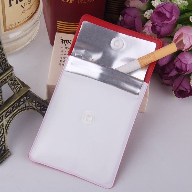 Compact Fireproof Portable Pocket Ashtray Ash Pouch 75*83mm