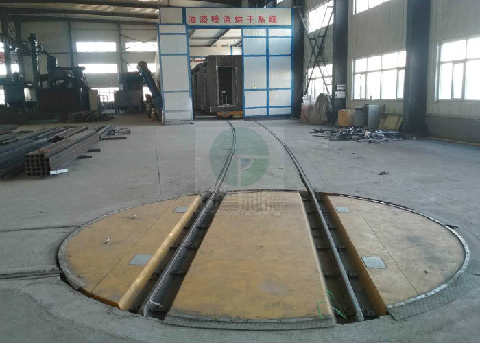 20 t 380-440V AC power transfer carts railway turntable attached foundation drawing