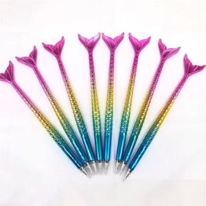 Wholesale Creative Mermaid Ballpoint Pens Cute Fish Tail School Office Pen Stationery gift from china suppliers