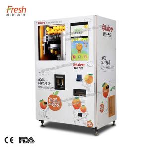 Wholesale 220V white color orange juice vending machine VA1 for shopping mall from china suppliers